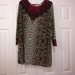 Susan Graver Animal Print Tunic